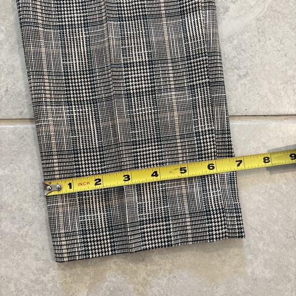 Veronica Beard Friedman Blue Multi Plaid Button Pocket Cropped Pant $395 Size 4 - Picture 2 of 13